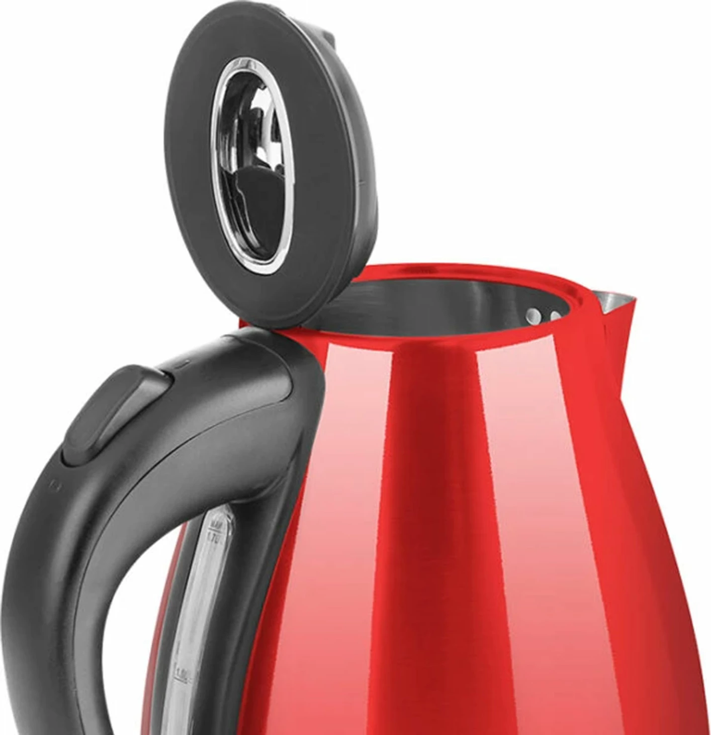 Çajnik elektrik Elit RETRO 1.7R 1.7L, inoks, 1850-2200W, kuq