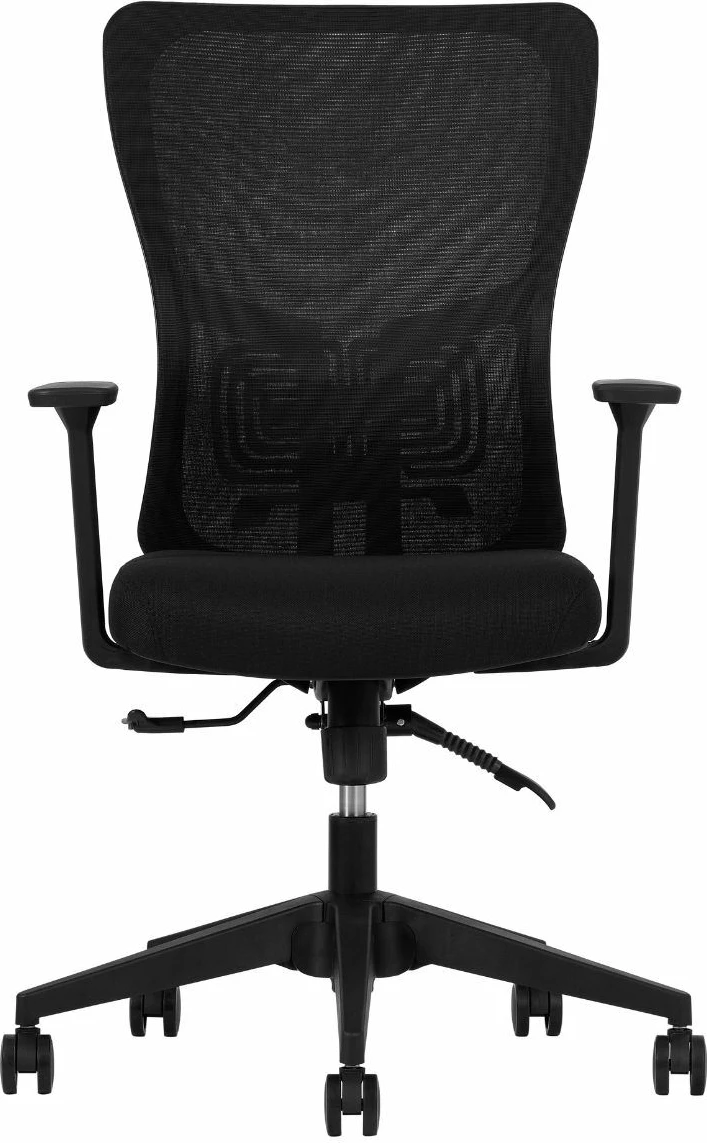 Set karrigesh për zyre (2 copë), Skye Decor, mbështetje për mes, 108 cm, e zezë