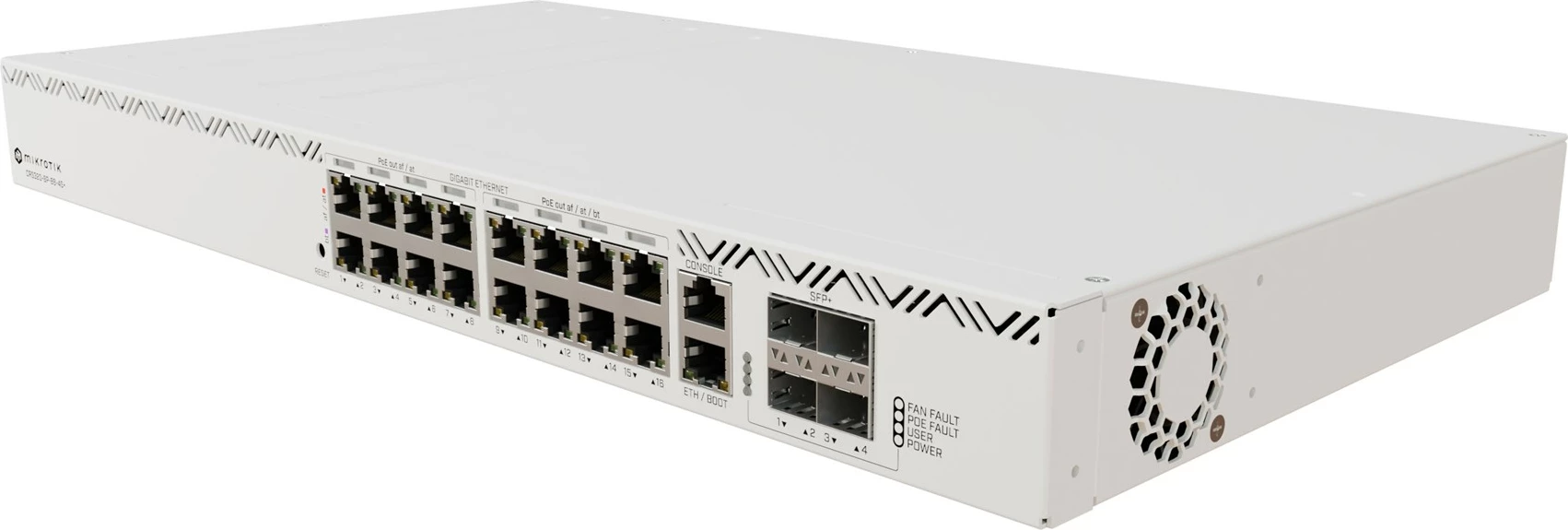 Switch rrjeti MikroTik CRS320-8P-8B-4S+RM, i bardhë, Managed
