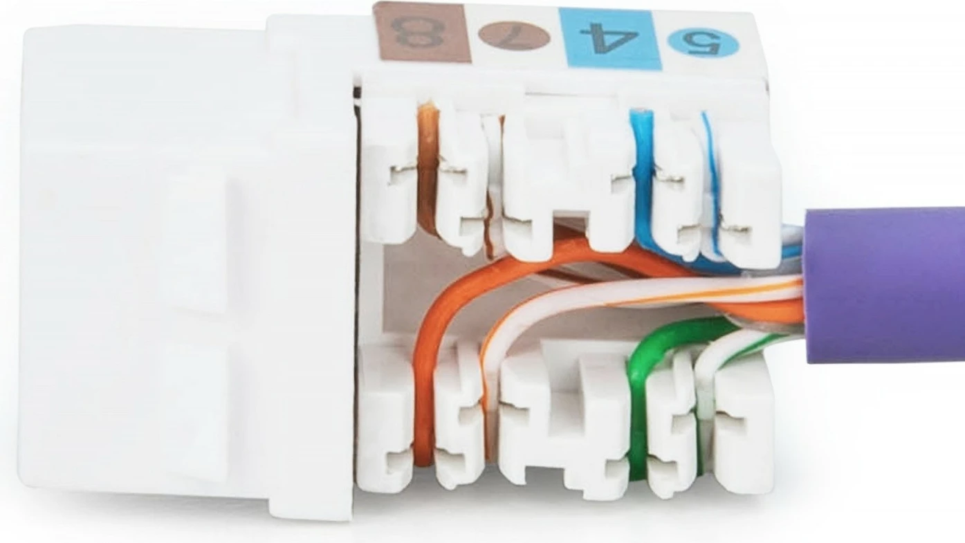 Modul Keystone RJ45 Digitus DN-93601, Kategoria 6, UTP, Bardhë