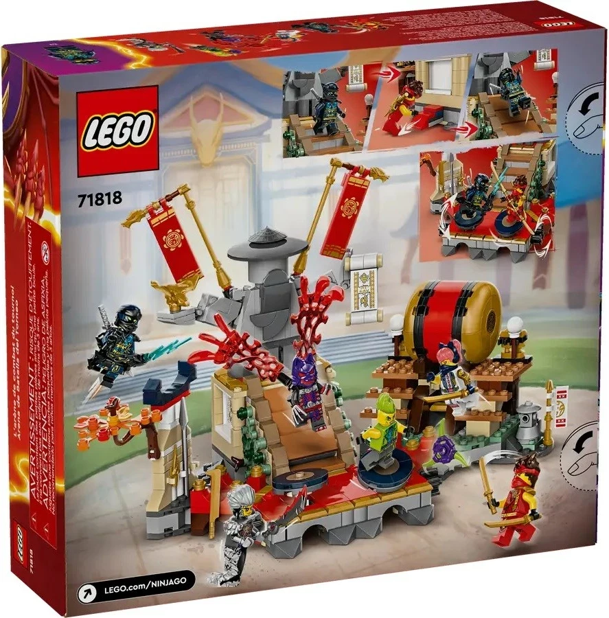 Set LEGO NINJAGO Tournament Battle Arena 71818 me 6 minifigura