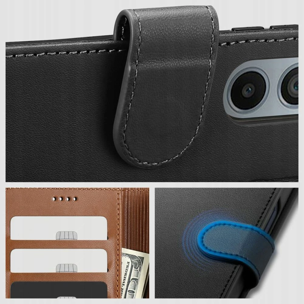 Mbështjellës portofol Tech-Protect për Samsung Galaxy A35 5G, eko-lëkurë, i zi