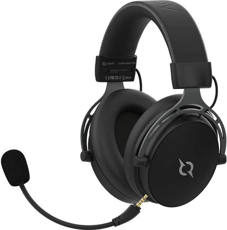 Kufje gaming wireless AQIRYS Andromeda Pro, mikrofon i ndashëm, e zezë