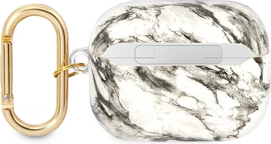 Mbështjellës Guess GUAPHCHMAG për AirPods Pro, Marble Strap Collection, Gri