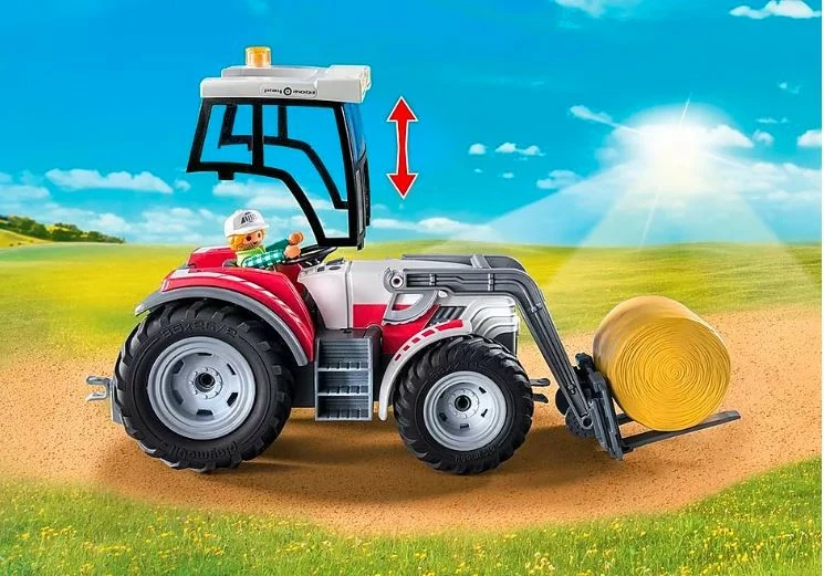 Set lodrash Playmobil Country 71305, traktor i madh me figurina dhe aksesorë, plastikë