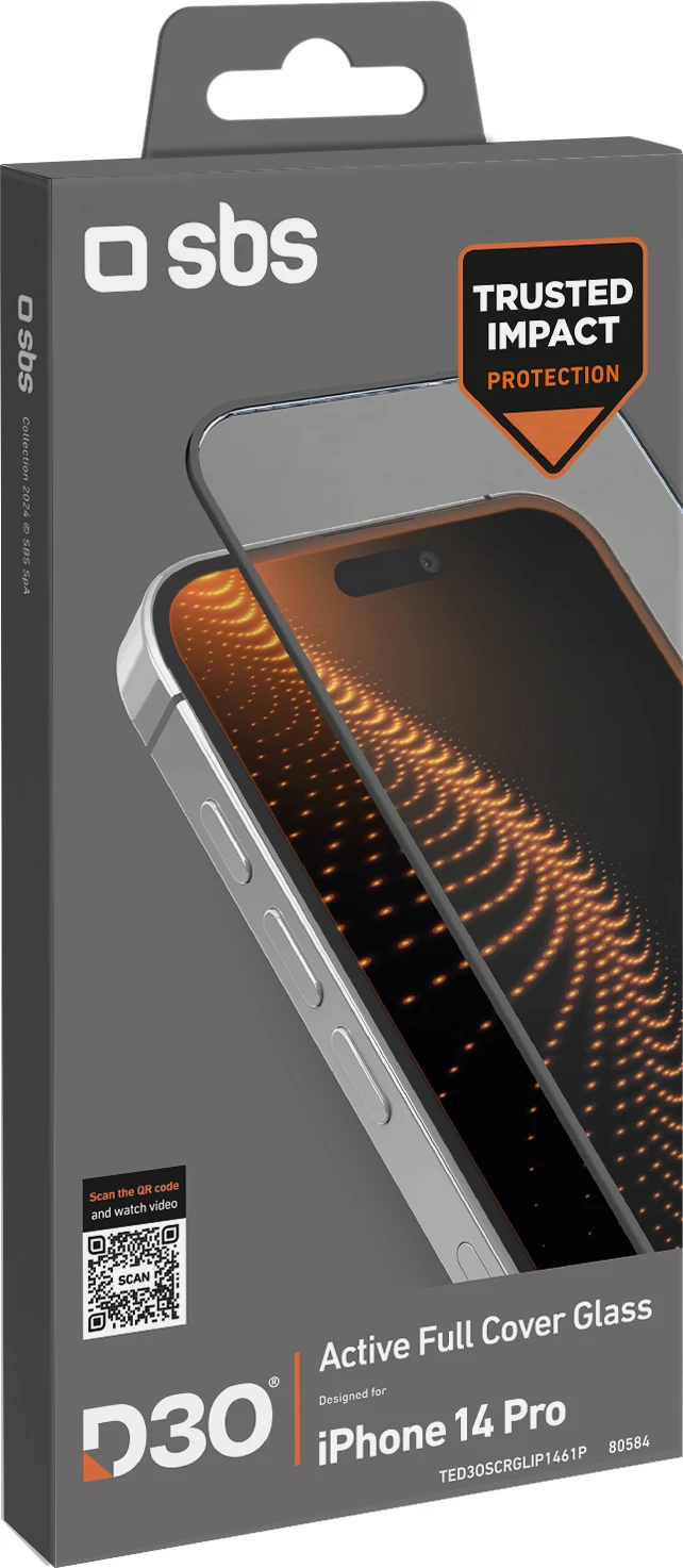 Mbrojtës ekrani SBS D3O me kornizë për iPhone 14 Pro