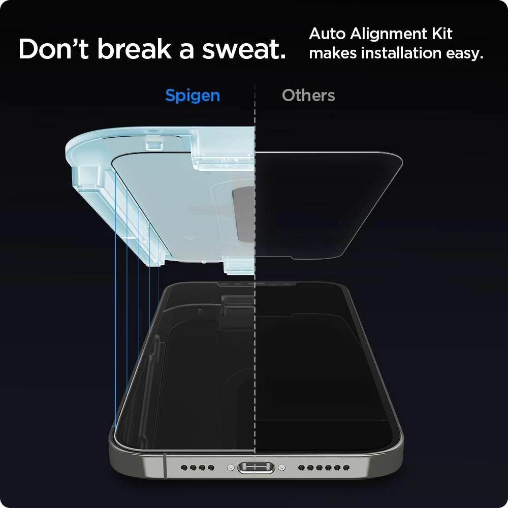 Xham mbrojtës Spigen Glas.tR EZ Fit për iPhone 12 / iPhone 12 Pro, 2 copë