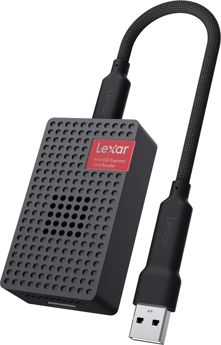 Lexues kartelash Lexar RW540 LRW540U-RNHNG microSD Express USB 3.2 Gen 2, i zi, me kabllo USB-C dhe adaptor USB-A