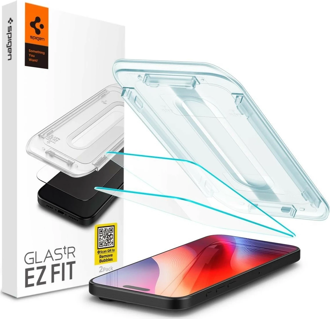 Xham mbrojtës për Apple iPhone 16 Pro Max SPIGEN Glas.TR EZ Fit, transparent