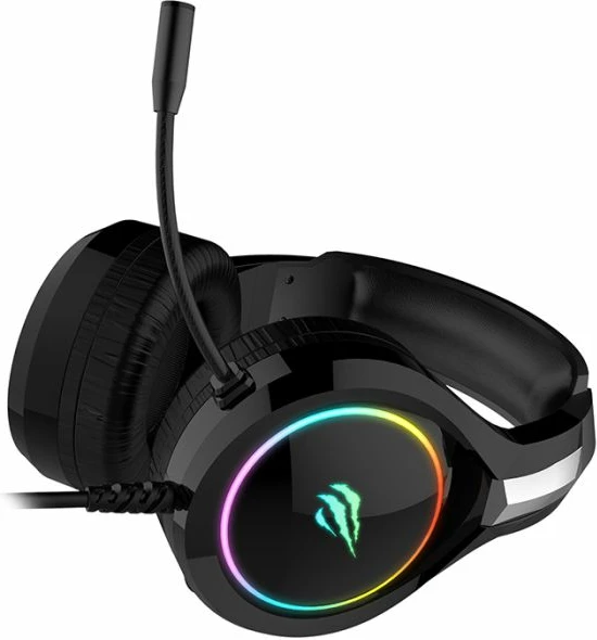 Kufje gaming HAVIT Gamenote HV-H2232d, RGB LED, mikrofon, 3D surround, 50mm, me kabllo 2.2m, të zeza
