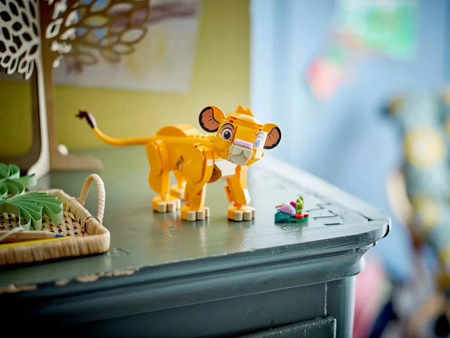 Lodra LEGO Disney Simba 43243, për fëmijë 6+ vjeç, Ngjyrë Verdhë