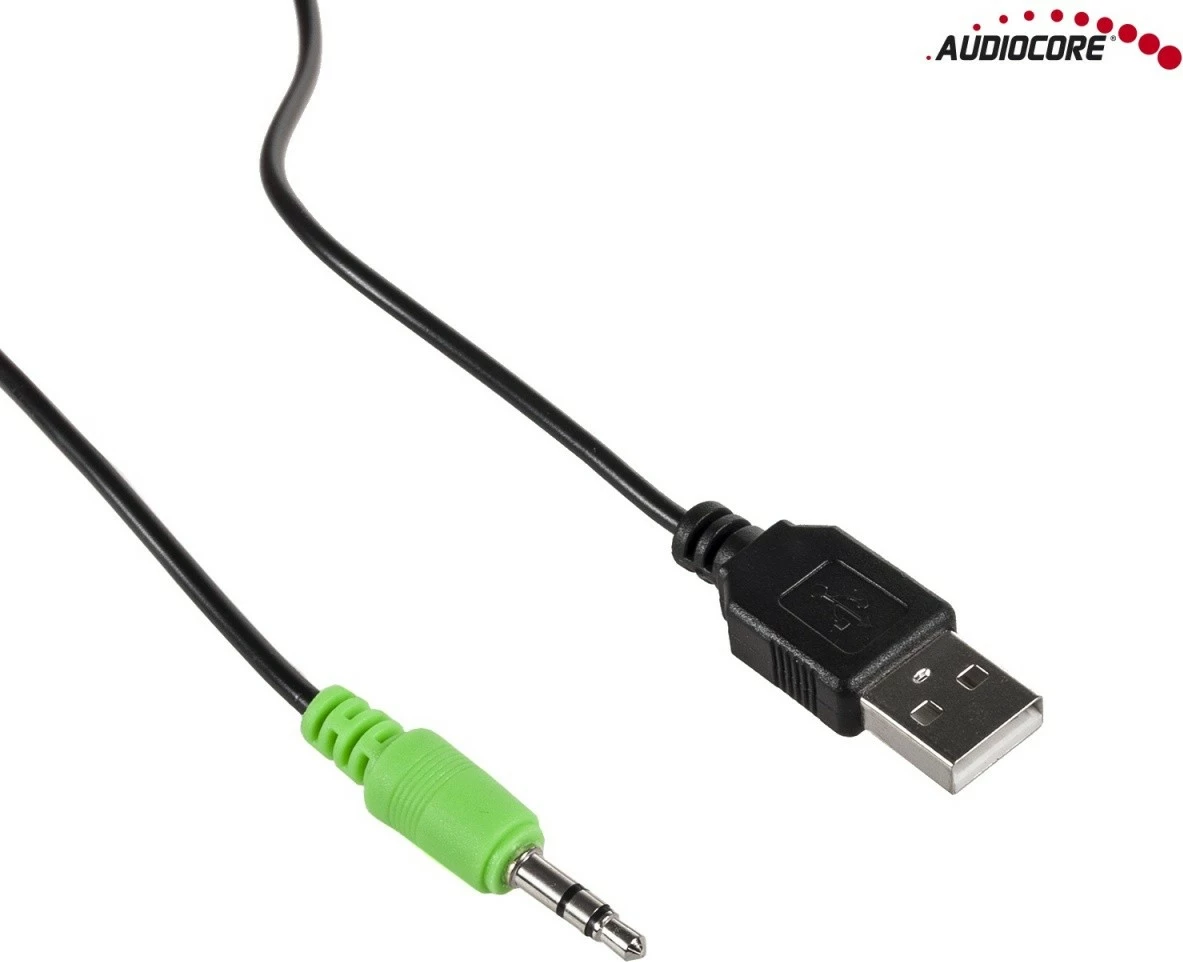 Altoparlantë kompjuteri Audiocore AC805, 6W, USB, të zi