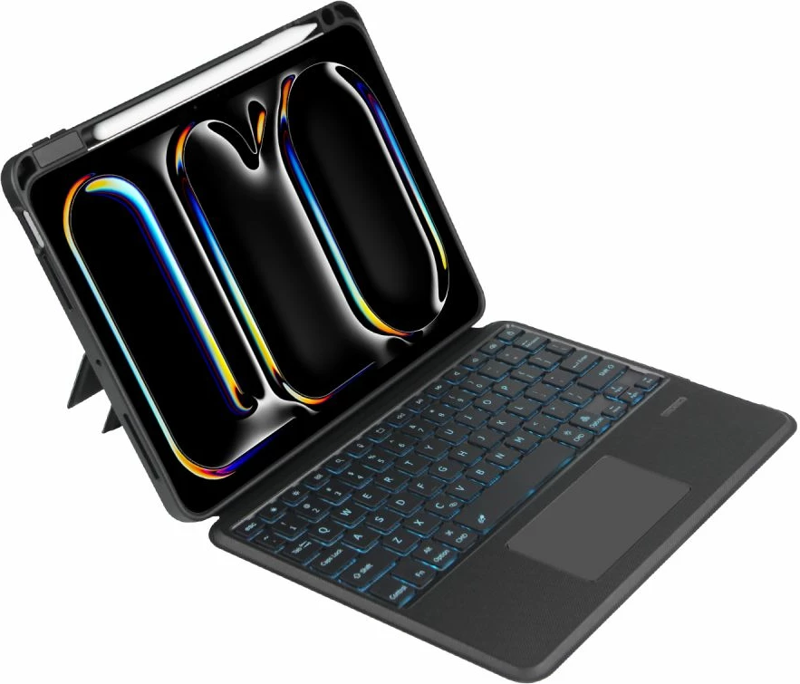 Mbështjellës me tastierë Tech-Protect SC Mag Pen për iPad Pro 11" (5th gen, 2024), i zi, me vend për stilolaps