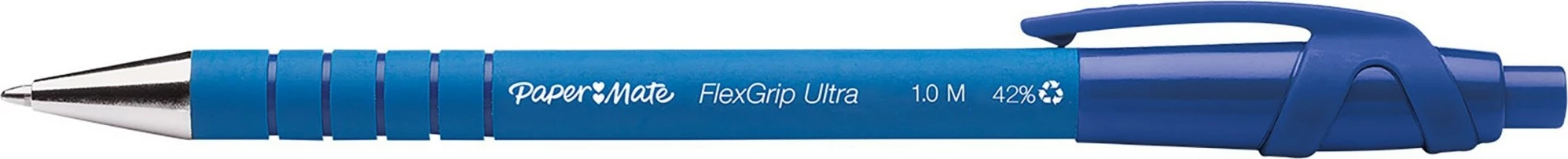 Stilolapsa PaperMate FlexGrip Ultra, 1.0mm, 12 copë, ngjyrë kaltër