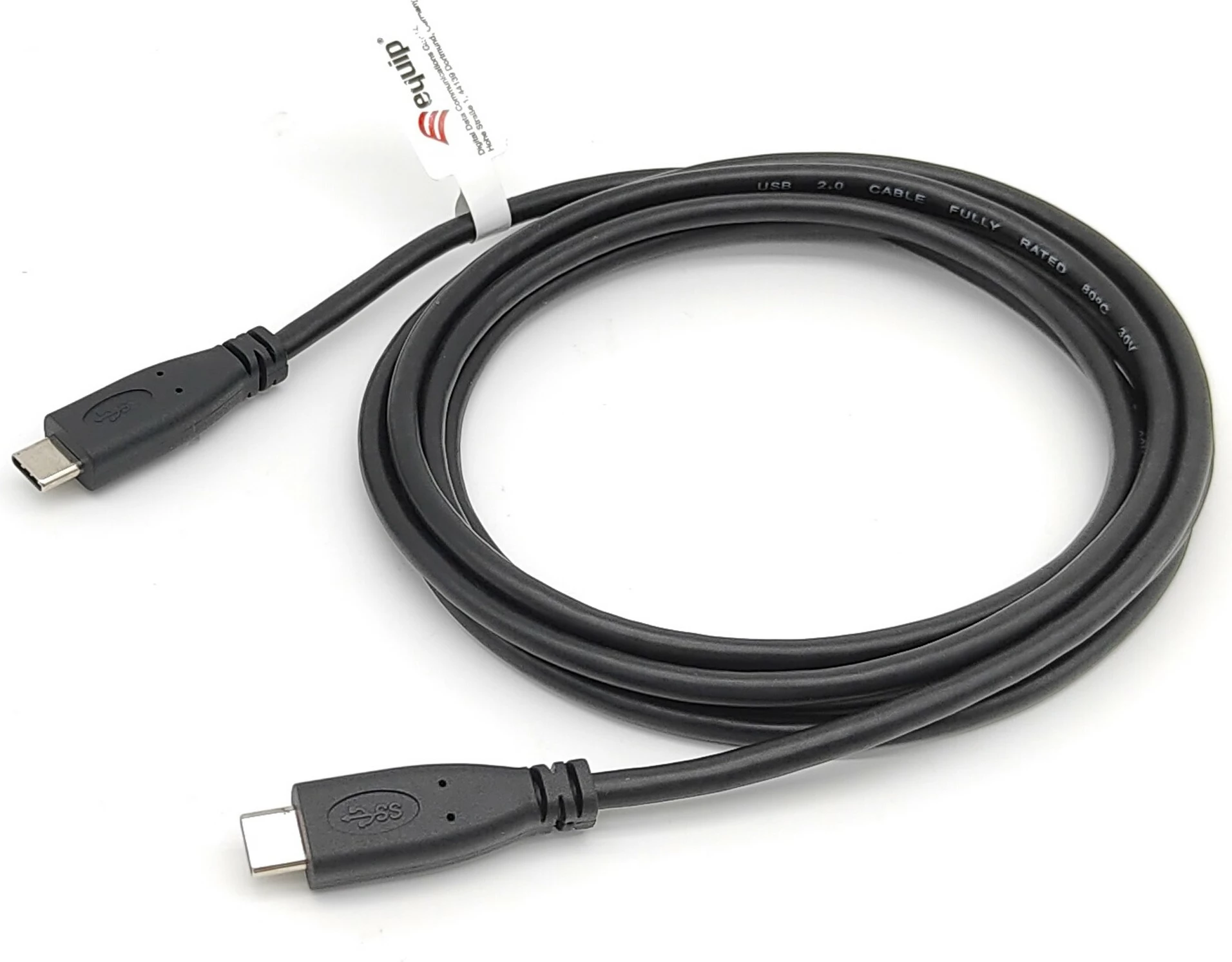 Kabllo USB Type-C në Type-C Equip 2m, USB 2.0, e zezë