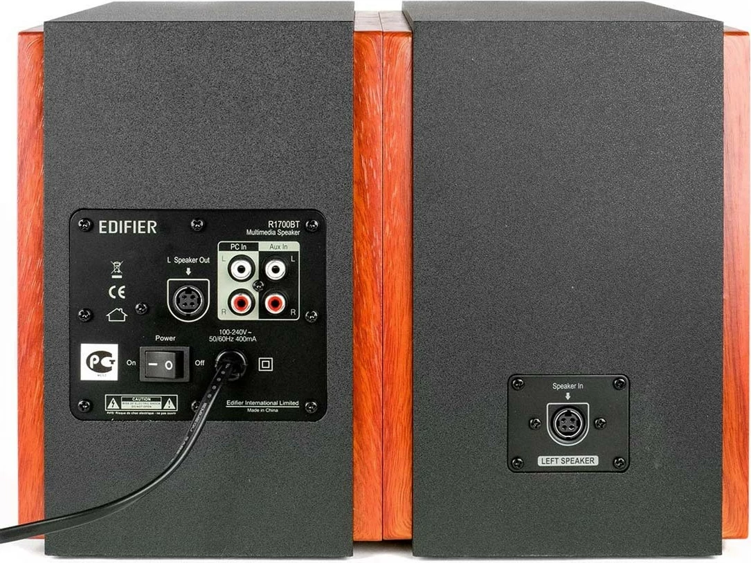 Boks Edifier R1700BT, Wired & Wireless, 6 Ω, Ngjyrë kafe