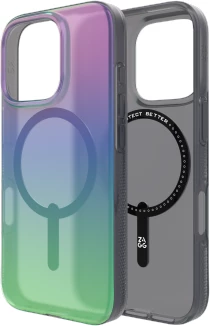 Mbështjellës Zagg Milan Snap me MagSafe për iPhone 16 Pro, Gjelbër/Vjollcë