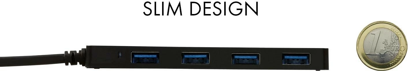 HUB USB-C I-Tec Advance, 4 porta, 5000 Mbit/s, e zezë