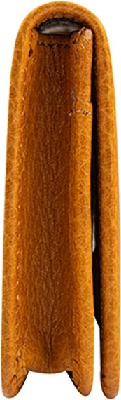 Portofol unisex, lëkurë natyrale, ngjyrë mustard, Zoozie Bags