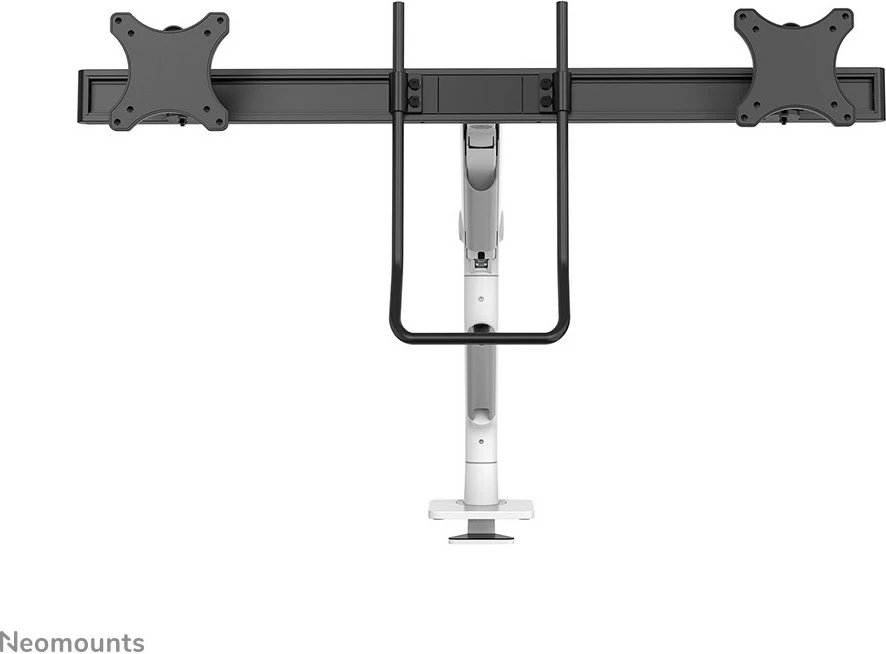 Krah monitori Neomounts DS75S-950WH2, për 2 ekrane, gas spring, Topfix, bardhë
