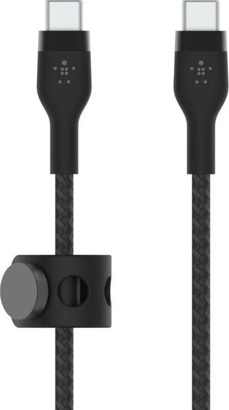 Kabllo USB-C Belkin CAB011BT1MBK, USB-C në USB-C, 1 m, USB 2.0, e thurur, e zezë