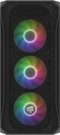 Kasë Natec Fury Shobo SH4F RGB, Midi Tower, xham i temperuar, 4 ventilatorë RGB, e zezë