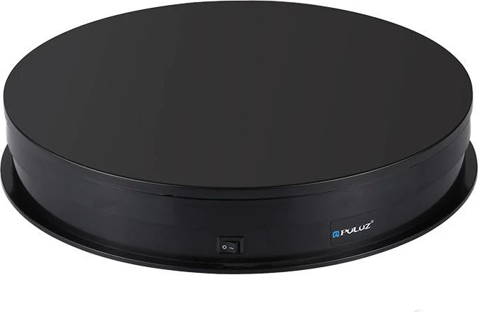 Qëndrim rrotullues Puluz PU3049B, 30 cm, USB, i zi