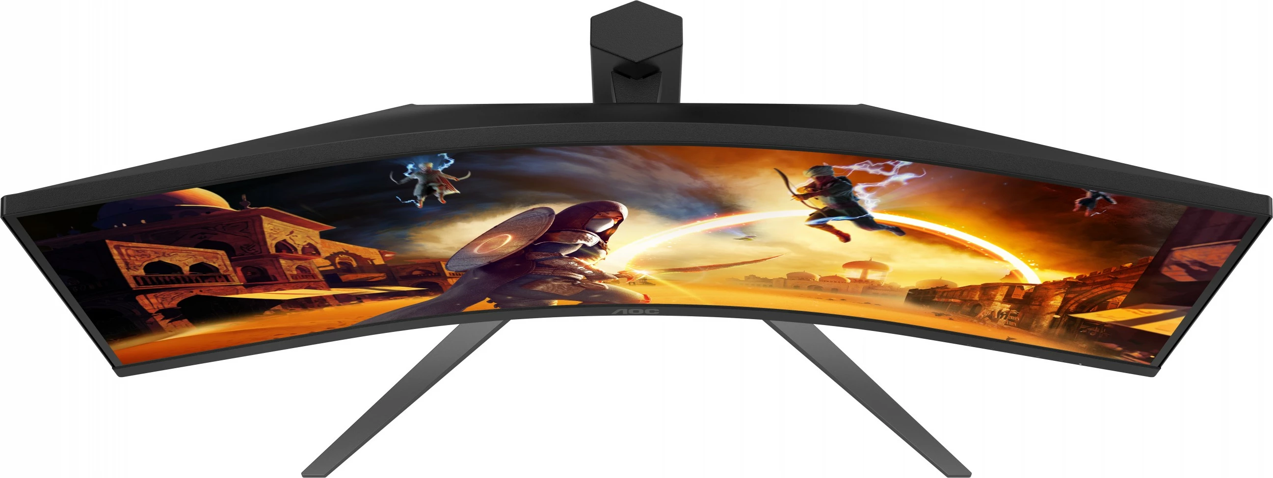 Monitor gaming AOC CU34G4Z, 34 inç, 3440x1440, 240Hz, USB Hub, e zezë/kuqe
