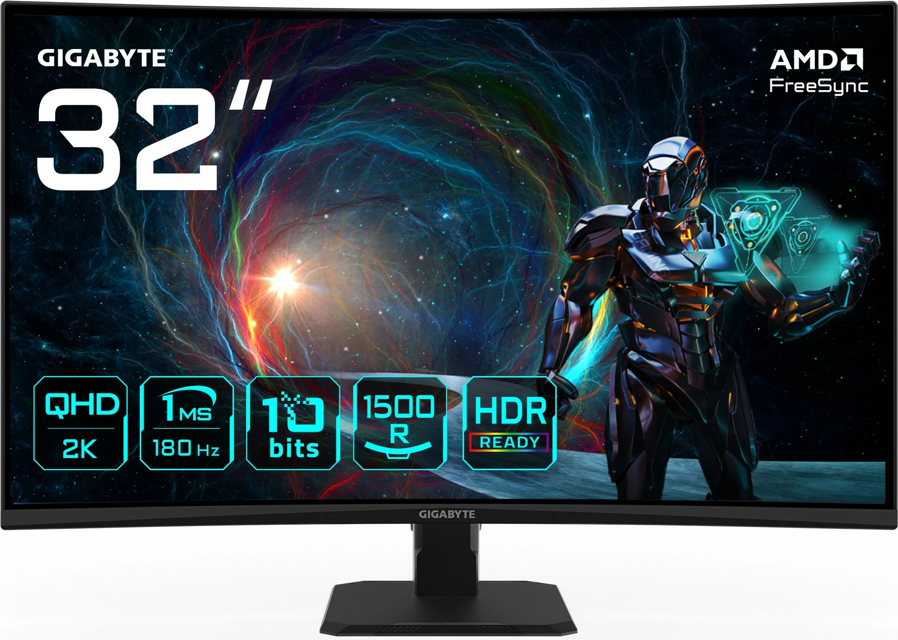 Monitor Gigabyte GS32QCA 32 inç QHD 180Hz i lakuar
