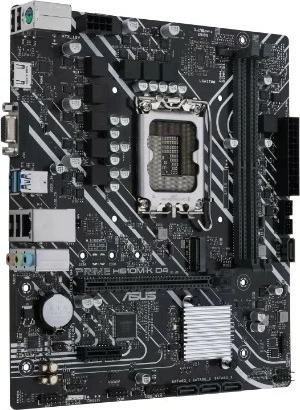 Pllakë amë ASUS PRIME H610M-K D4, Intel, LGA 1700, DDR4-SDRAM, 64 GB, micro ATX