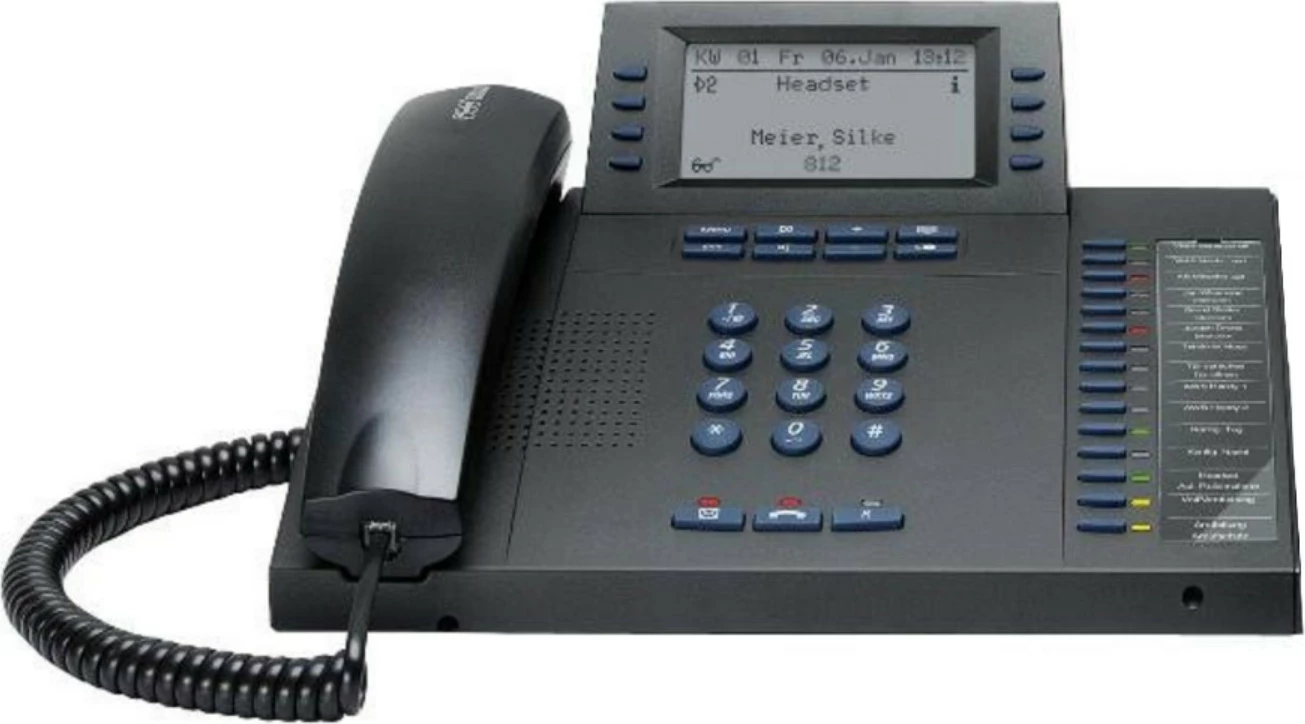 Telefon zyre Siemens, ekran LCD, ngjyrë e zezë