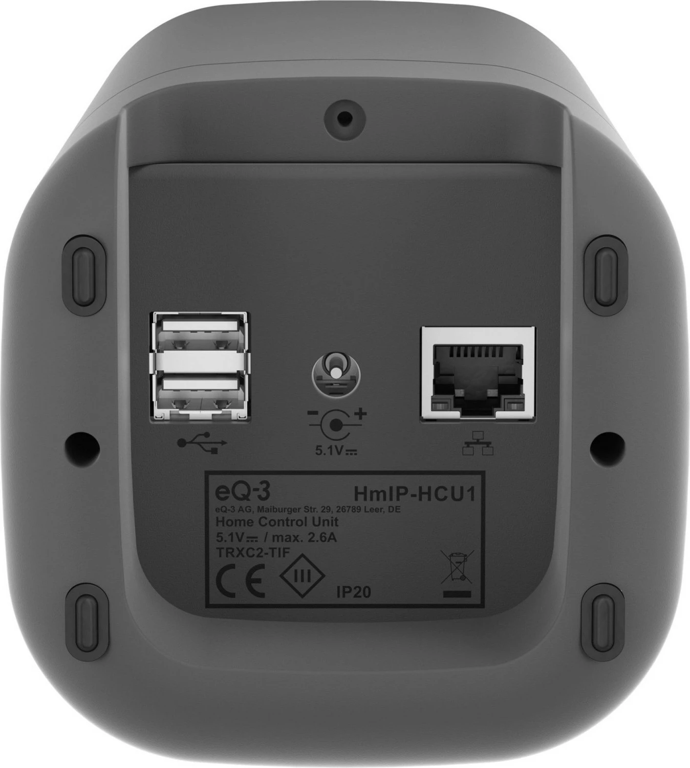 Njësi kontrolli smart eQ-3 Homematic IP HmIP-HCU1, LAN & Wi-Fi, Anthracite