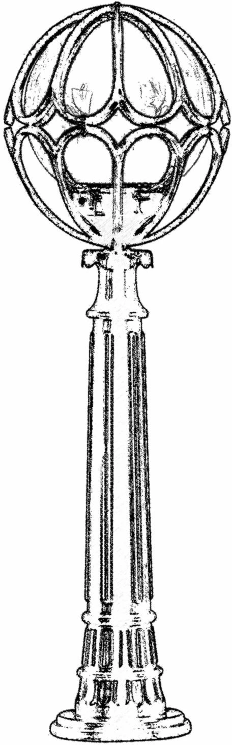 Llambë dyshemeje për jashtë, Opviq, BSU-68081-BSY-M4-B, e zezë