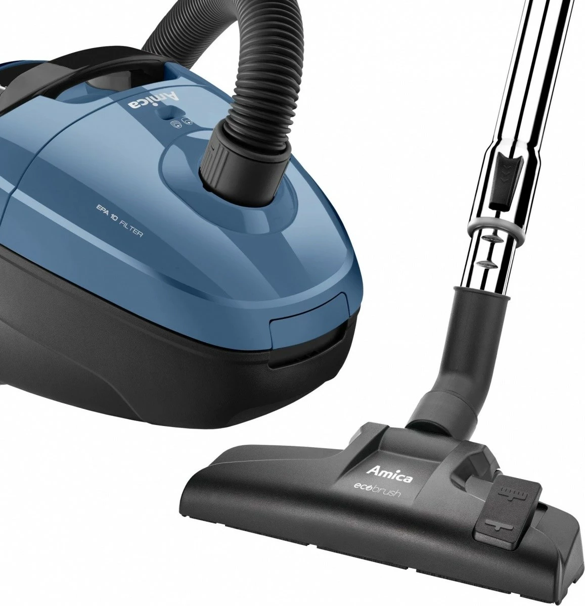 Fshesë me korent Amica ORA VM1036 me qese, 2L, 900W, Zi/Blu