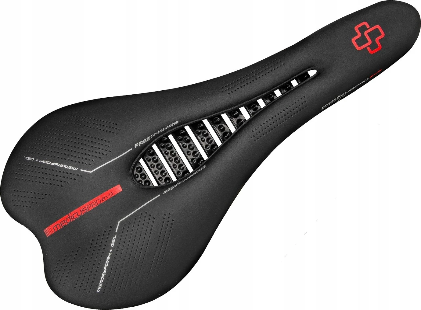 Sella për bicikletë Wittkop Medicus PROevo 7.0 (MTB), e zezë