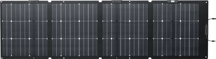 Panel diellor EcoFlow 220W NextGen, palosshëm, bifacial, i zi