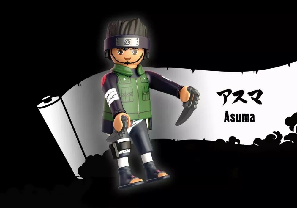 Figurë aksioni Playmobil Naruto Shippuden Asuma 71119, me aksesorë