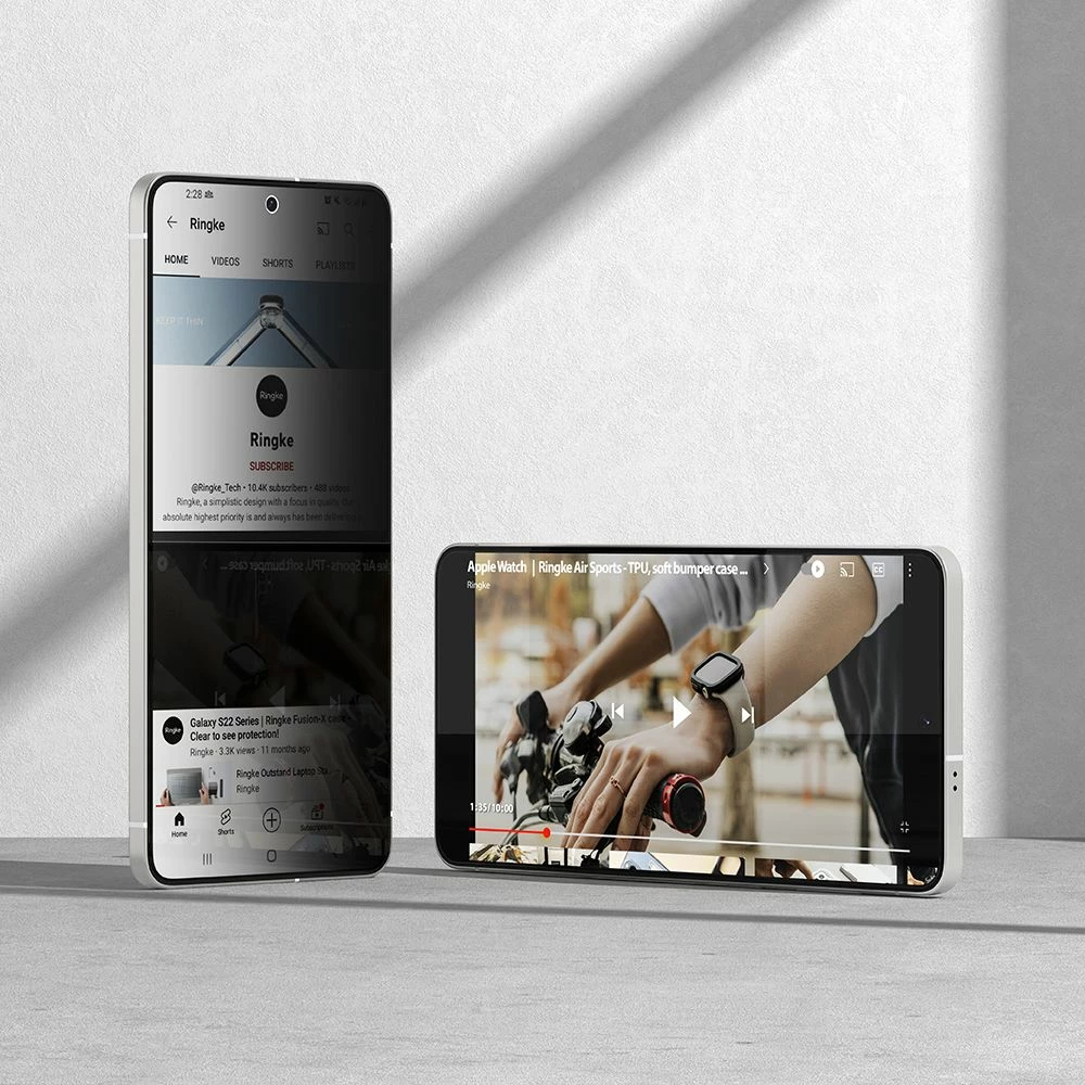 Xham mbrojtës privatësie Ringke Easy Slide për Samsung Galaxy S25 Edge, 2 copë