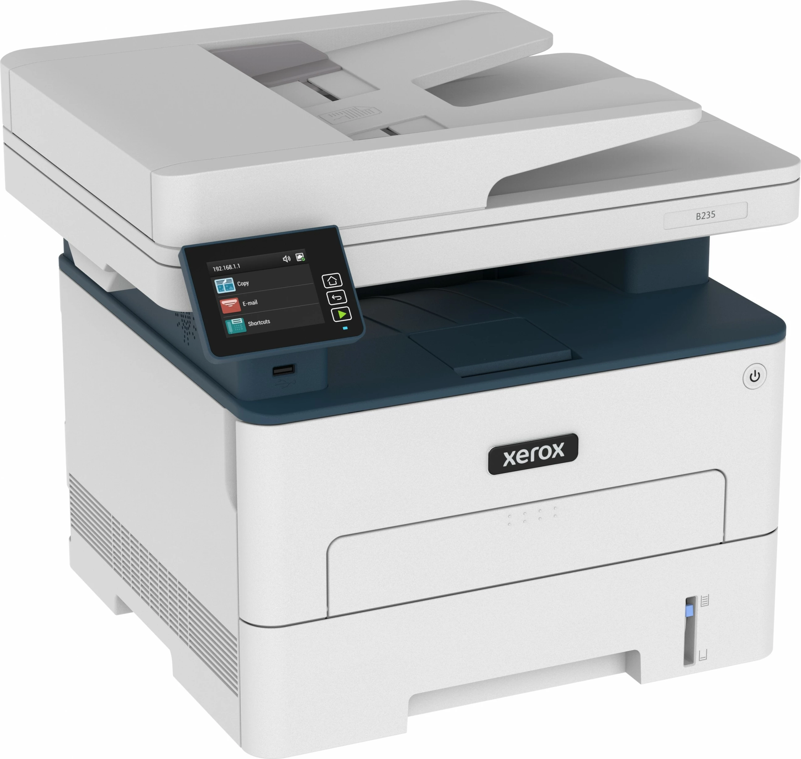 Printer multifunksional Xerox B235, laser, mono, wireless, duplex, A4, 251 fletë, bardhë/blu