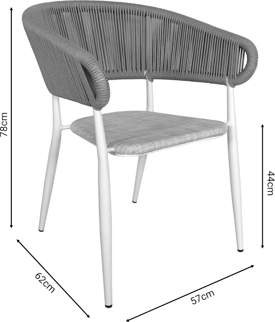 Tavolinë me karrige Nares-Raven set prej 5 copë alumini dhe kompensatë ngjyrë natyrale 180x90x72.5cm