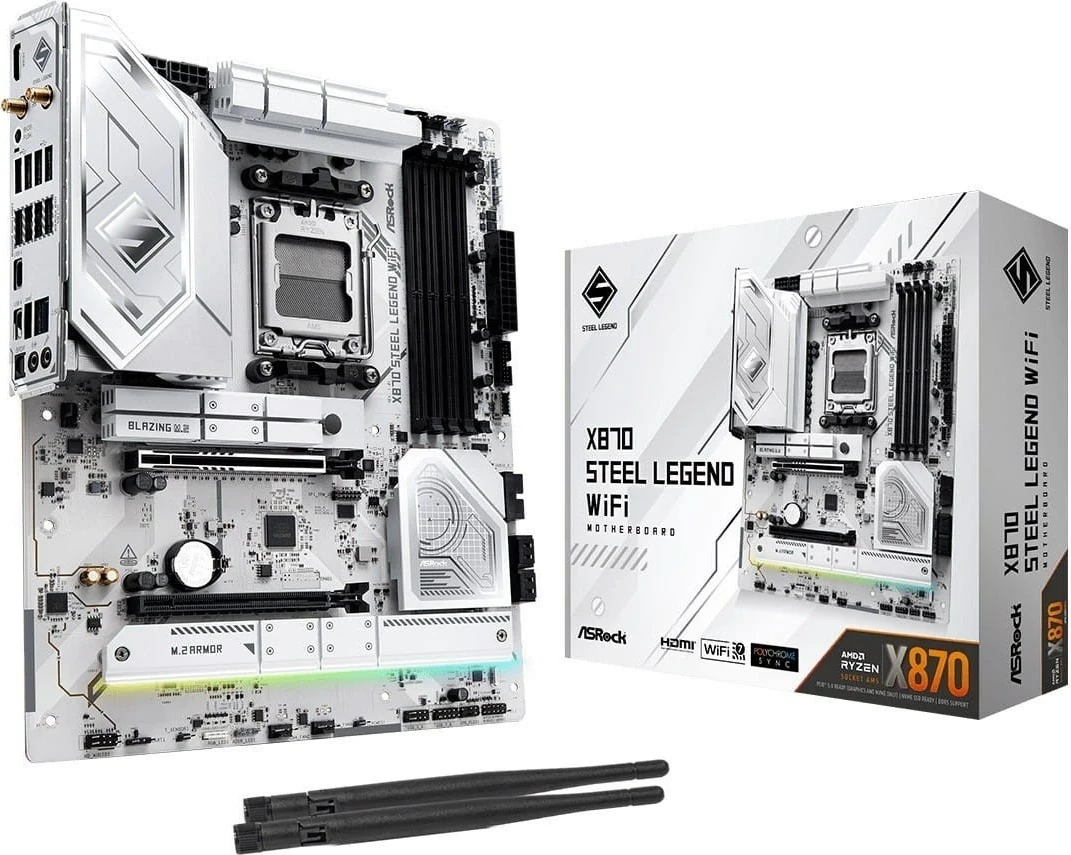 Pllakë amë ASRock X870 Steel Legend WiFi, Socket AM5, ATX