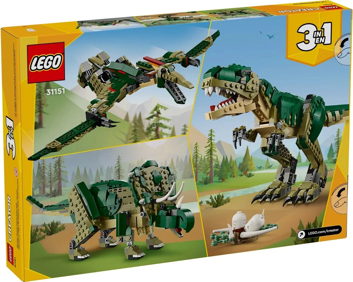 Set LEGO CREATOR 3 IN 1 31151 T. Rex