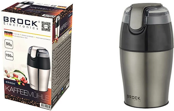 Mulli kafeje Brock CG 4051 GY, 150 W, 50 g, inox/gri