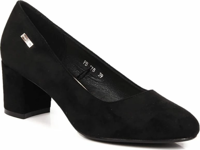 Këpucë me taka Sergio Leone femra, të zeza