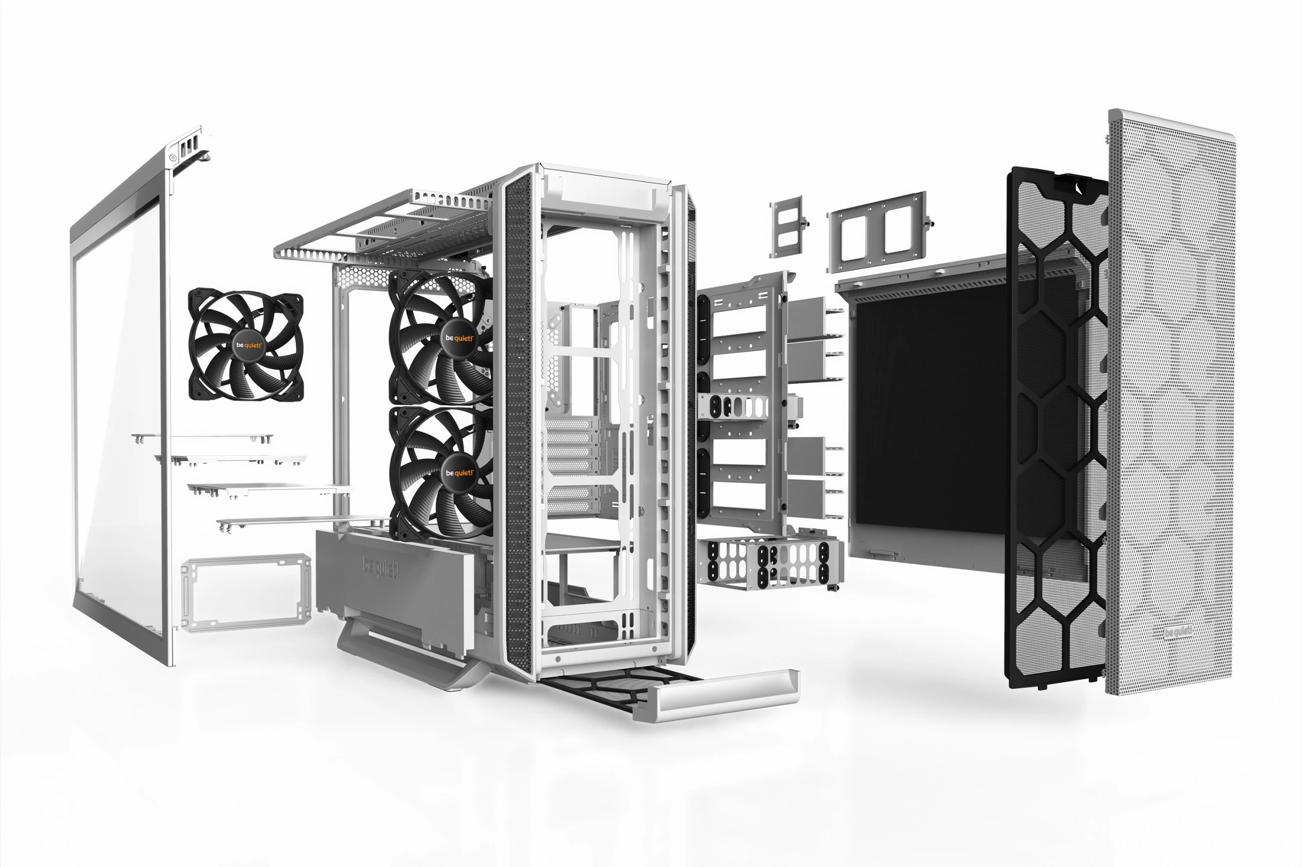 Kasë be quiet! Silent Base 802 Window White, Midi Tower, PC, ATX, EATX, micro ATX, Mini-ITX, e bardhë