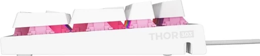 Tastierë mekanike Genesis Thor 303, RGB, Outemu Peach Silent, e zezë dhe e bardhë