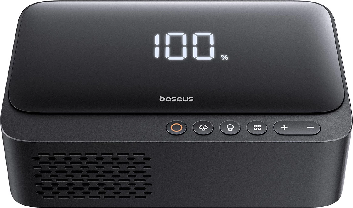 Jump starter Baseus Super Energy BS-CH013 4n1 me kompresor, powerbank 6000mAh, dritë LED, e zezë