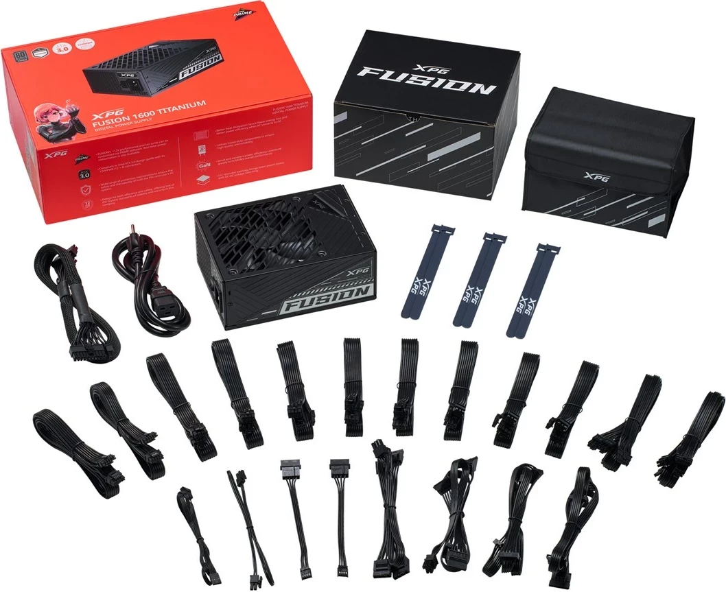 Furnizues energjie XPG FUSION 1600W, 20+4 pin ATX, i zi