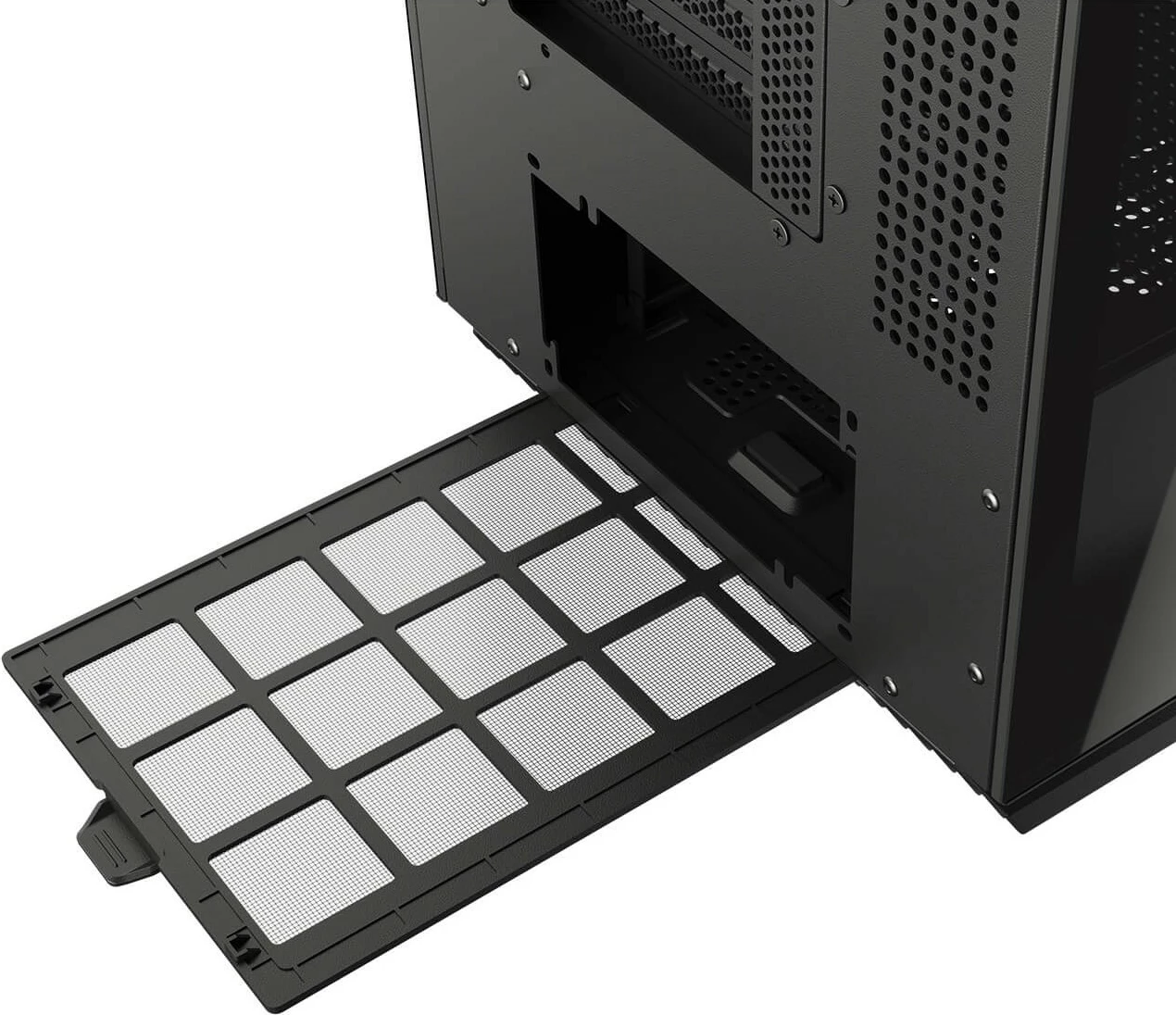 Kasë Cougar FV270 ARGB midi, e zezë