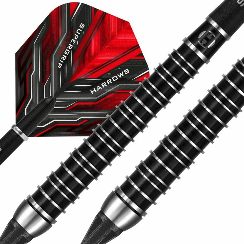 Shigjeta darts Harrows për meshkuj/femra, të zeza/të kuqe